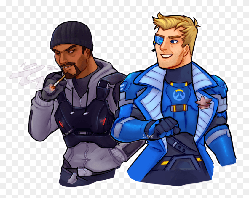 933x729 Soldier 76 Head Gabriel Reyes And Soldier, Person, Human, People HD PNG Download
