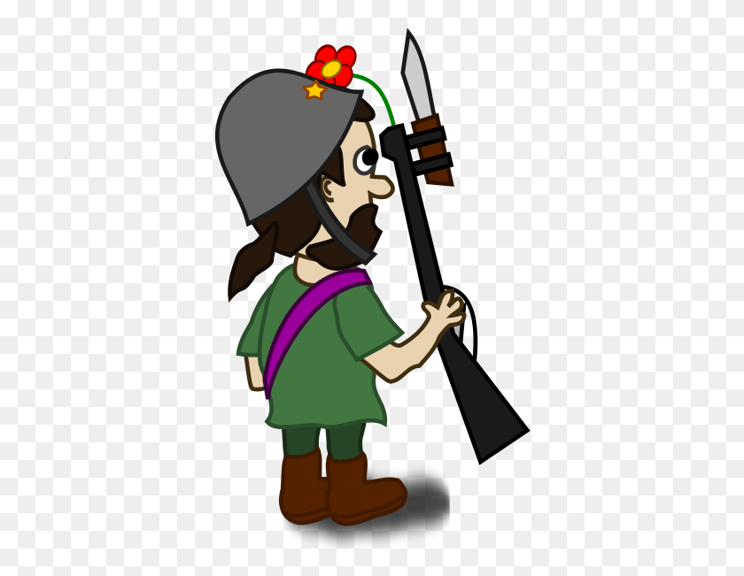 358x591 Soldier Clip Arts Cartoon Characters Back, Elf, Clothing, Apparel HD PNG Download
