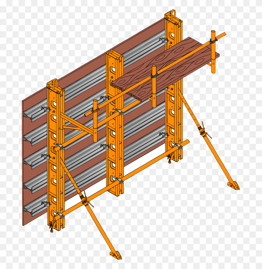 699x800 Soldier Formwork, Construction Crane, Handrail, Banister HD PNG Download