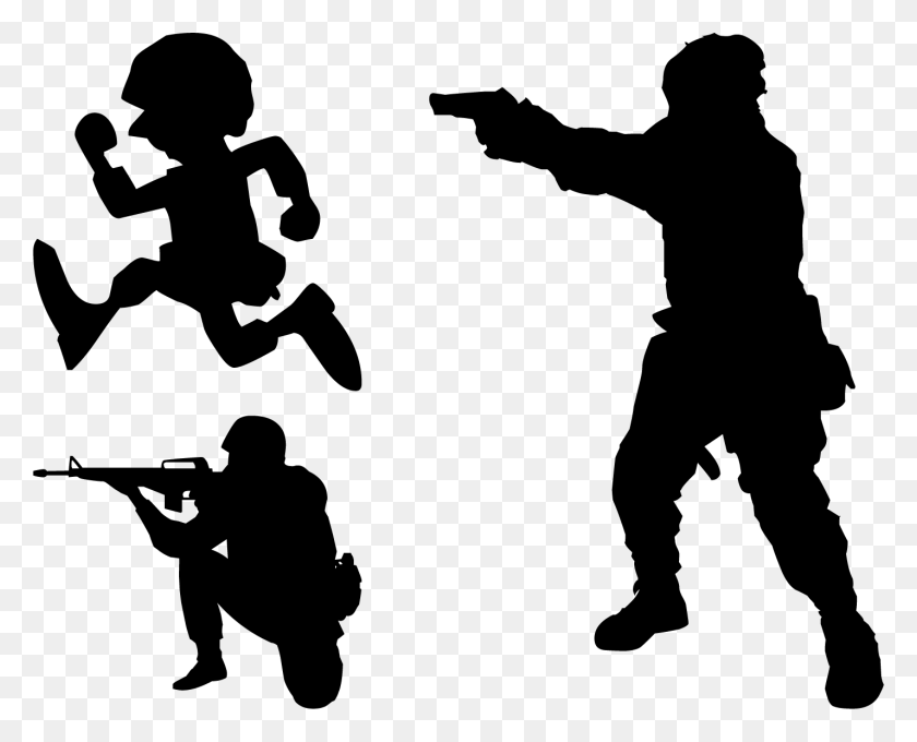 1427x1135 Soldier Silhouette Soldier Shooting A Target, Person, Human HD PNG Download