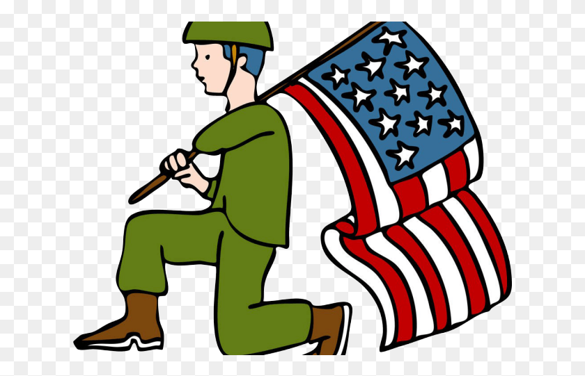 633x481 Soldiers Clipart American Soldier Soldier Holding Flag Cartoon, Military, Military Uniform, Symbol HD PNG Download