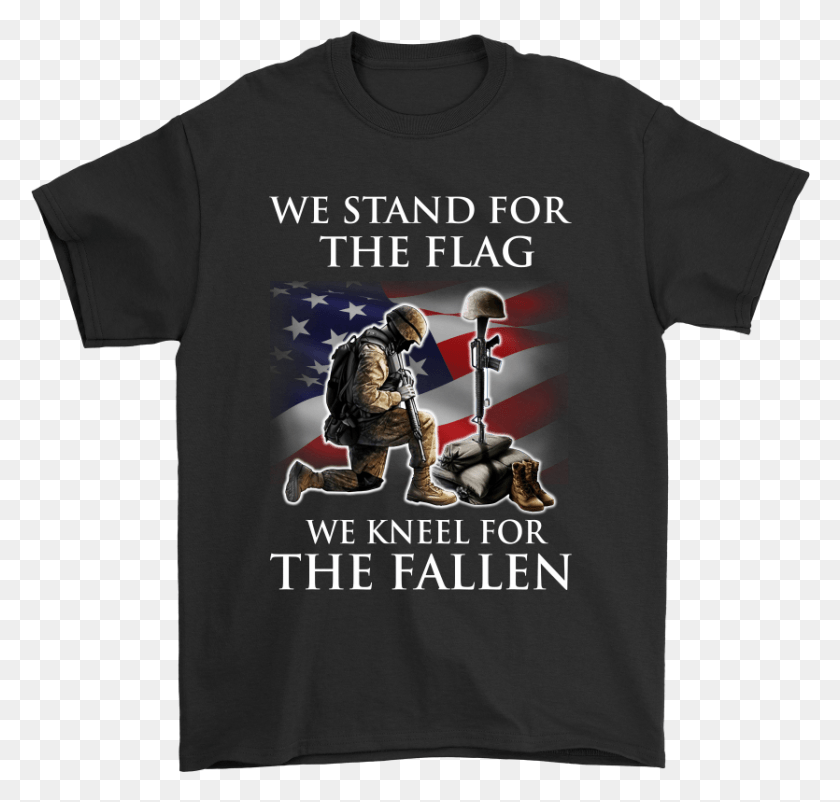 835x795 Soldiers Stand For The Flag We Kneel For The Fallen Blurryface Twenty One Pilots Shirt, Clothing, Apparel, Person HD PNG Download
