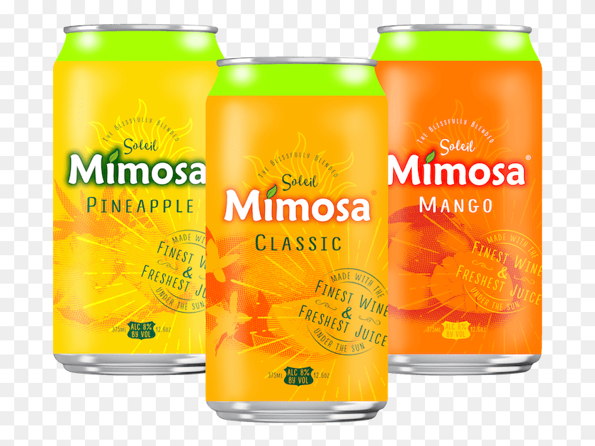 697x569 Soleil Mimosa Cantina Sangria Canned Wines Soleil Mimosa Classic Can, Beer, Alcohol, Beverage HD PNG Download