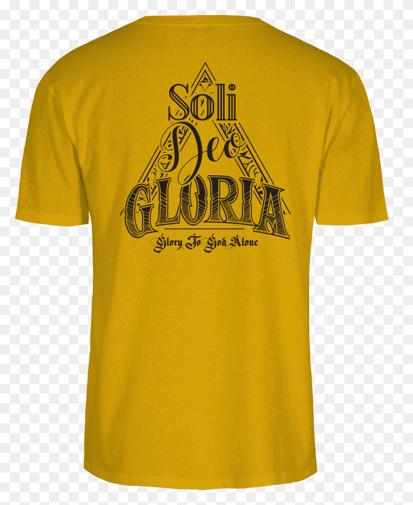 1477x1831 Descargar Png Soli Deo Gloria Gold Lebron James Lakers Camiseta Png