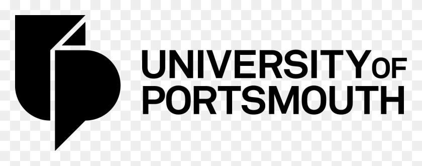 1419x492 Solid Black Linear Logo University Of Portsmouth Logo, Text, Word, Clothing HD PNG Download