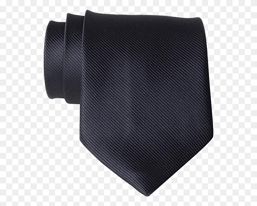 557x614 Solid Black Tie By Qbsm Necktie, Accessories, Accessory, Rug HD PNG Download