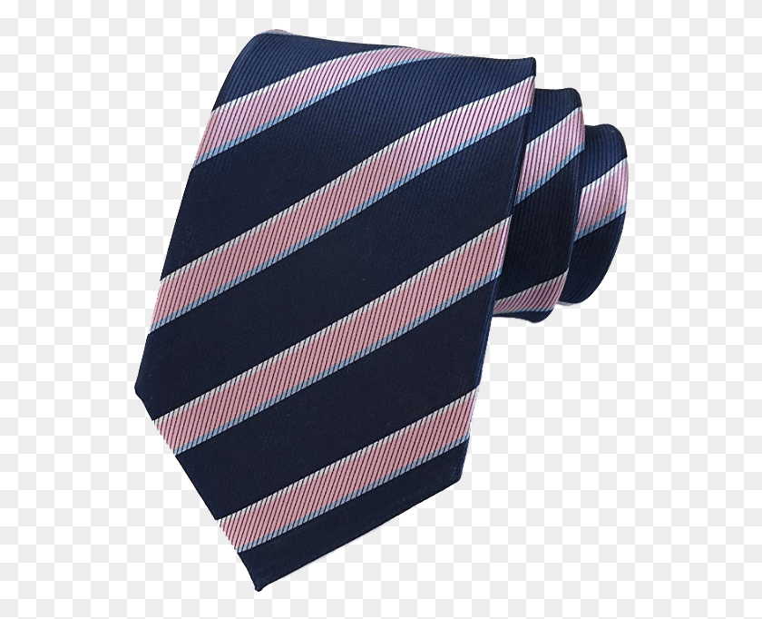 546x622 Solid Black Tie By Qbsm Striped Navy Pink Tie By Elfeves Tan, Accessories, Accessory, Necktie HD PNG Download
