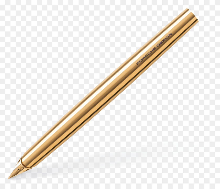 1207x1023 Solid Fountain Pen Gold Edition View Solid Gold Pencil, Бейсбольная Бита, Бейсбол, Командные Виды Спорта Png Скачать