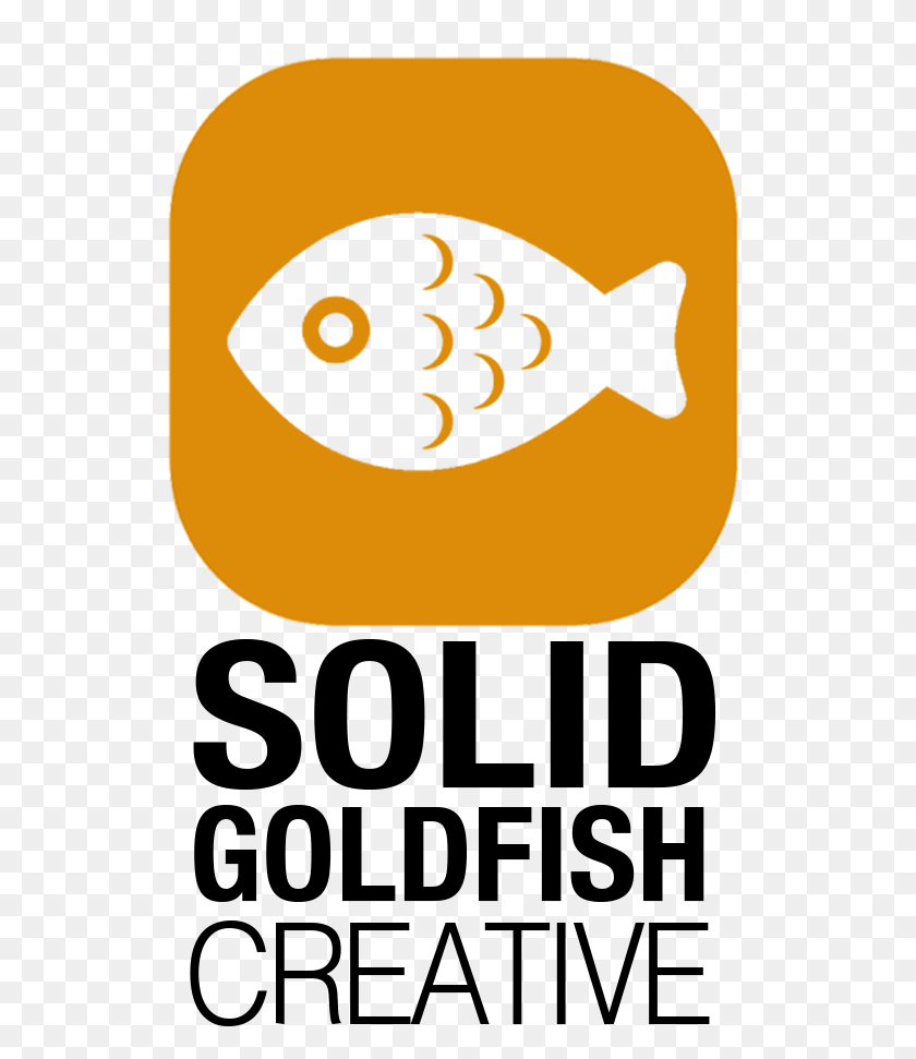 560x911 Твердая Золотая Рыбка Креативный Логотип Les Vivres De L Art, Животное, Pac Man Hd Png Скачать