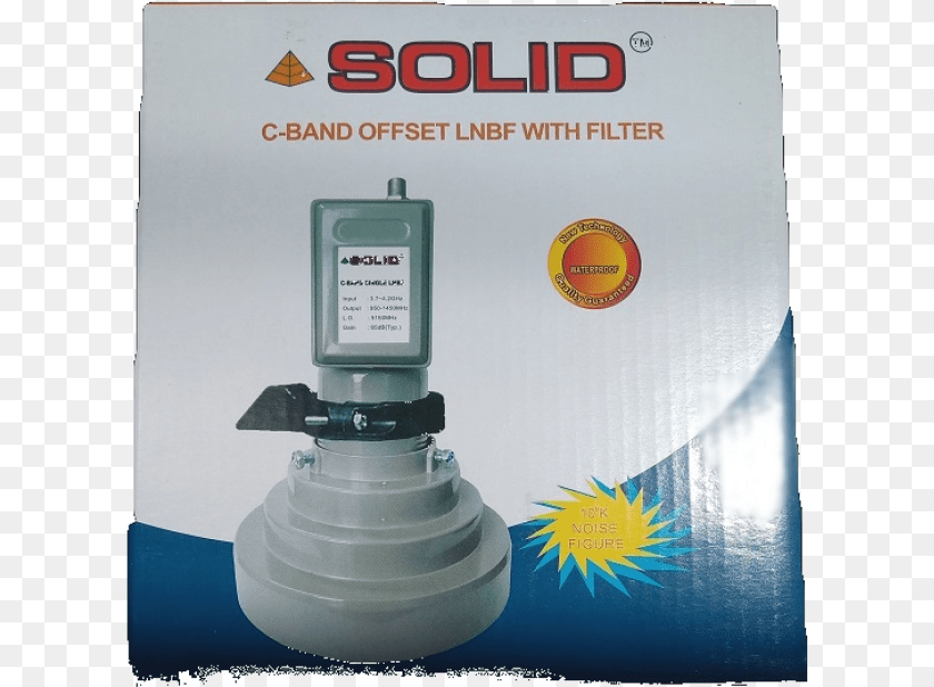 Solid Ku Cb1 C Band Lnbf With Feedhorn For Offset Ku C Band Offset Lnb, Light Clipart PNG