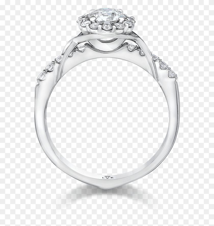 574x826 Solitaire Diamond Ring Side View, Accessories, Accessory, Ring HD PNG Download