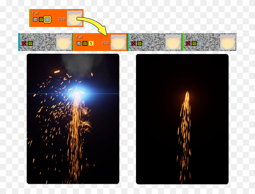 719x579 Solo Mode Will Disable All Other Particle Emitters Fireworks, Nature, Outdoors, Night Descargar Hd Png