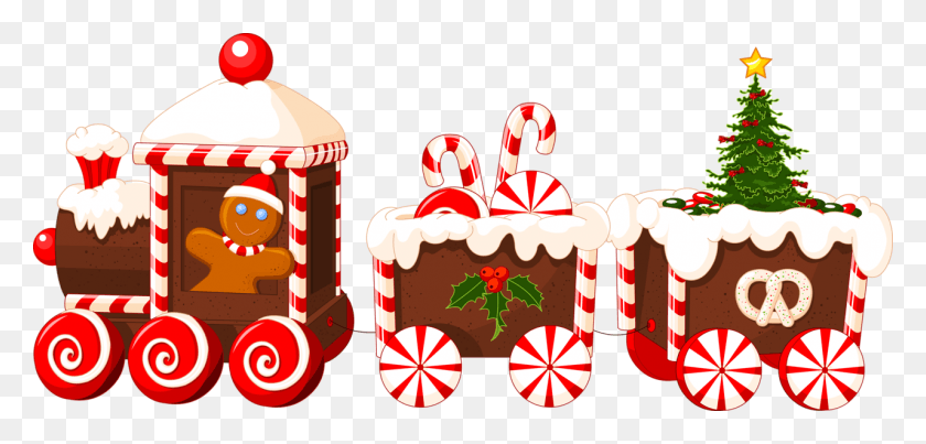 1280x564 Soloveika Gingerbread Clip Holiday Train Clip Art, Plant, Food, Birthday Cake HD PNG Download