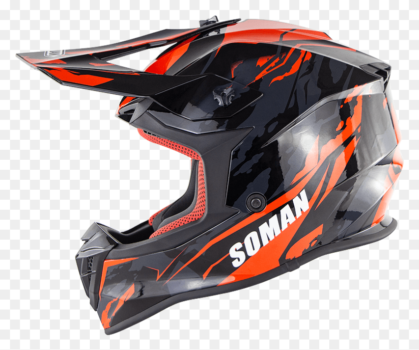794x653 Soman Ece Motocross Full Face Protective Safety Adult Motorcycle Helmet, Clothing, Apparel, Crash Helmet HD PNG Download