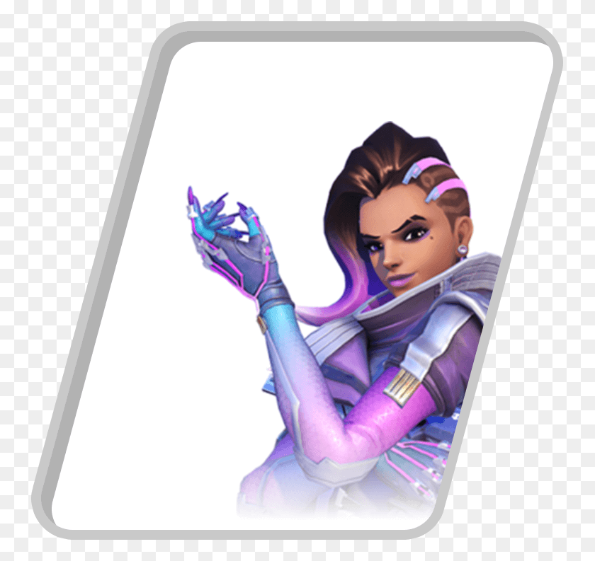 751x733 Sombra From Overwatch Sombra Overwatch, Mousepad, Mat, Person HD PNG Download