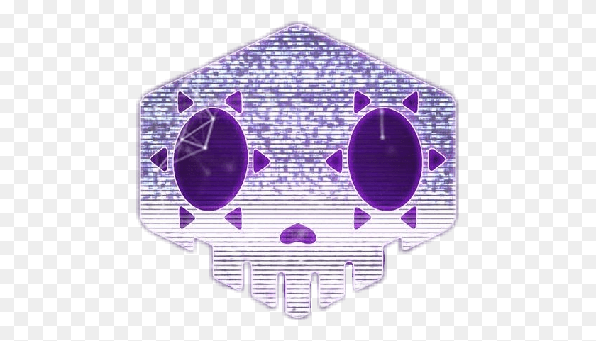 455x421 Sombra Sombra Skull Logo, Machine, Purple HD PNG Download