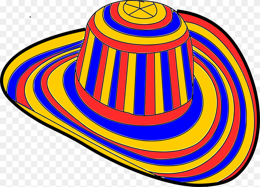 2400x1726 Sombrero Clipart Colombia Sombrero, Clothing, Hat Sticker PNG