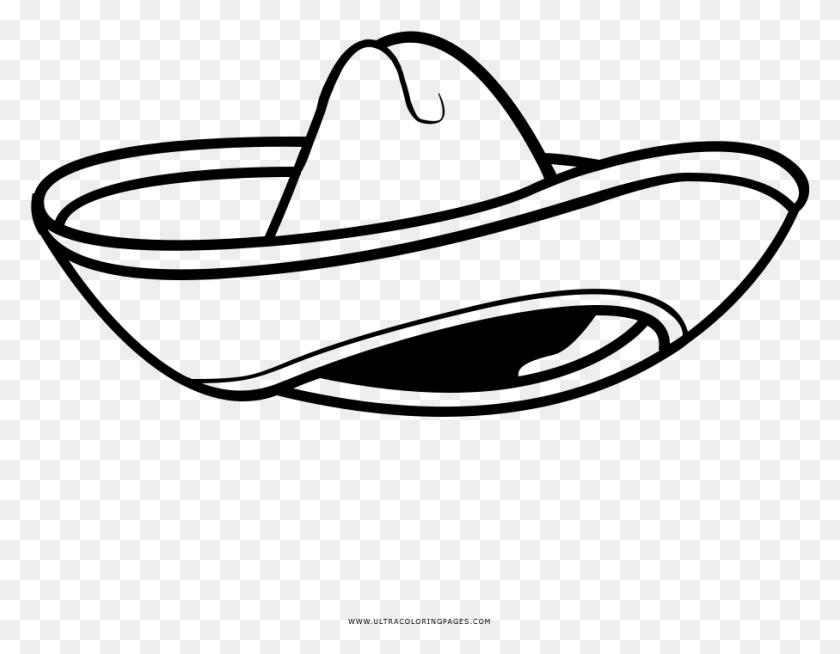 907x691 Sombrero Coloring, Gray, World Of Warcraft HD PNG Download