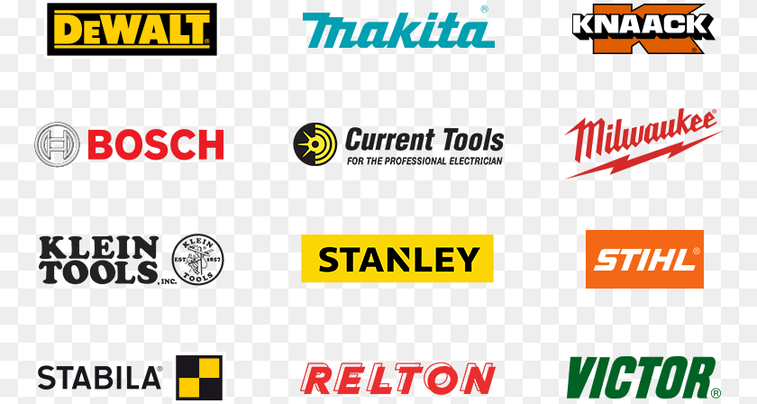 765x448 Some Of Our Top Brands Include Dewalt Makita Knaack Orange, Logo, Text Clipart PNG