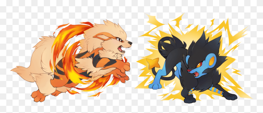 1011x393 Some People Apparently See Luxray As Arcanine39s Feline Pokemon Luxray Vs Arcanine, Graphics, Animal HD PNG Download
