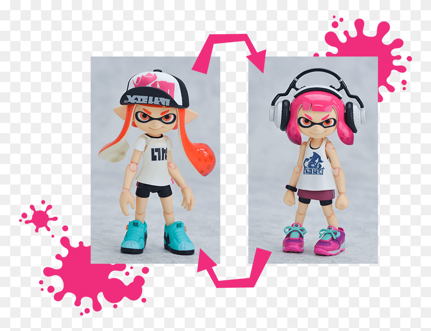 766x586 Some Pictures Splatoon Figma, Shoe, Clothing, Person HD PNG Download