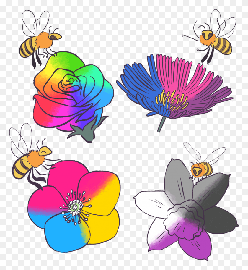 1123x1229 Some Sexualibees More Coming Soon Plus The Gender Identibees, Apidae, Bee, Insect HD PNG Download
