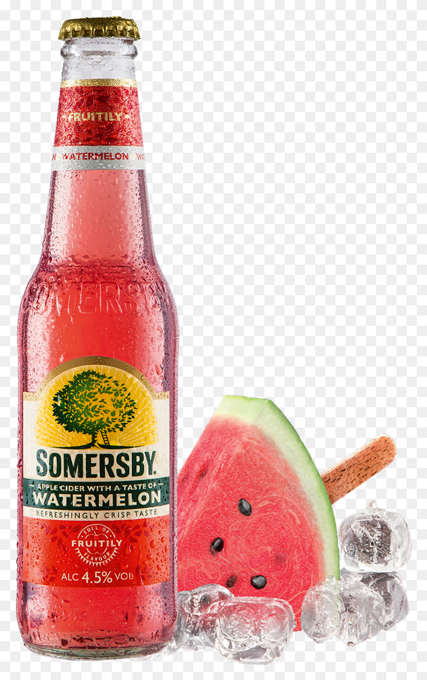 835x1367 Somersby Watermelon Cider, Plant, Fruit, Food HD PNG Download