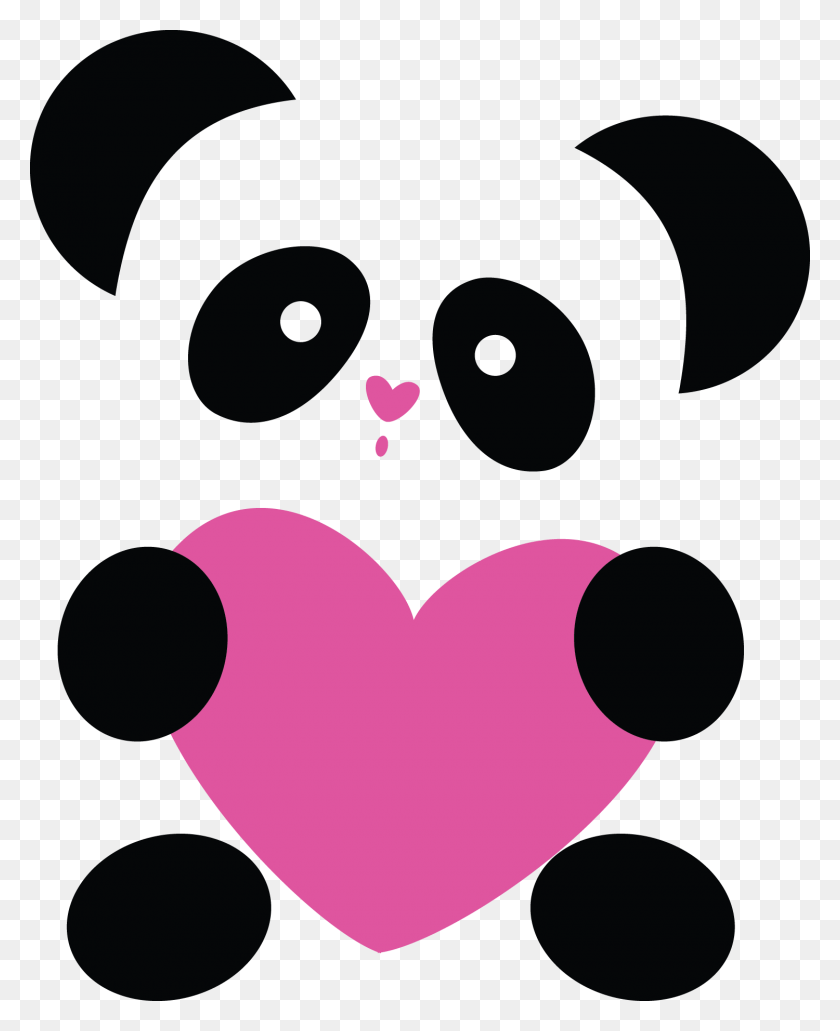 1500x1869 Something Wearing A Crown Kawaii Clipart Panda With Heart, Face, Photography HD PNG Download