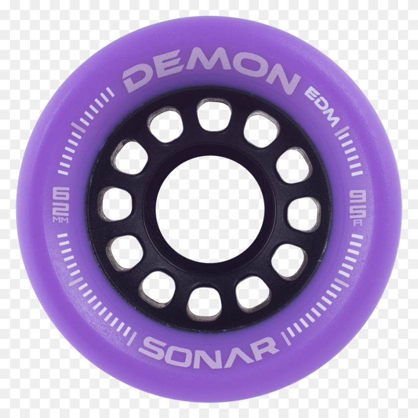 887x886 Sonar Demon Edm Wheels Black Roller Skate Wheels, Disk, Drain, Frisbee HD PNG Download
