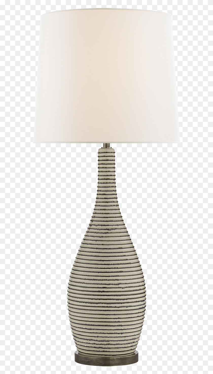 582x1413 Sonara Table Lamp In Ivory And Chalk Black Pearl With Lampshade, Table Lamp HD PNG Download