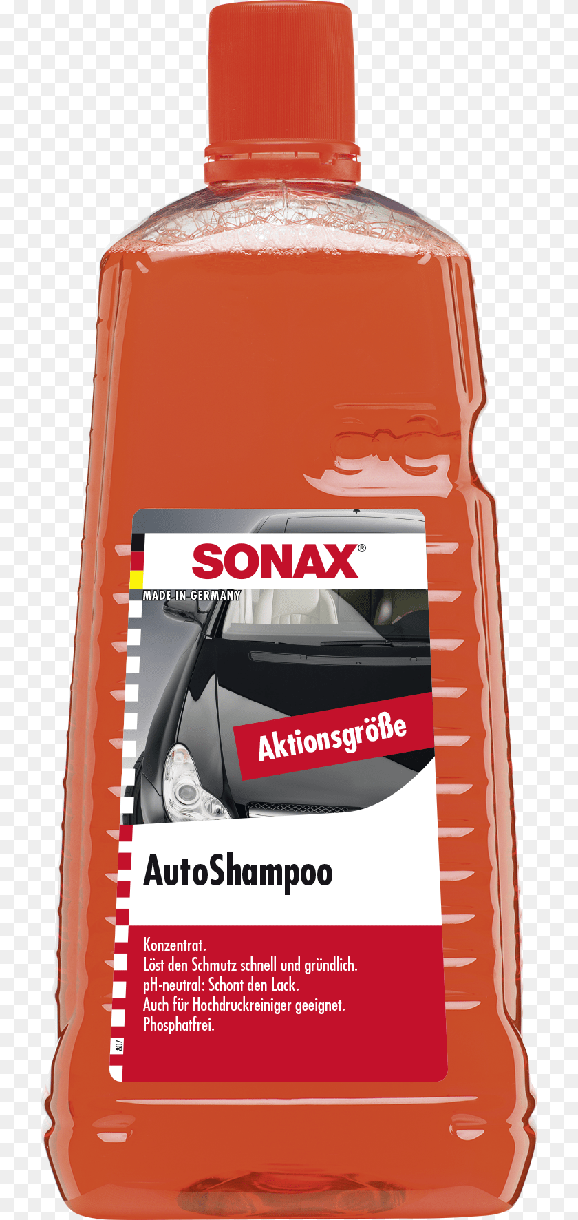 722x1772 Sonax Car Wash Shampoo, Bottle, Food, Ketchup Clipart PNG