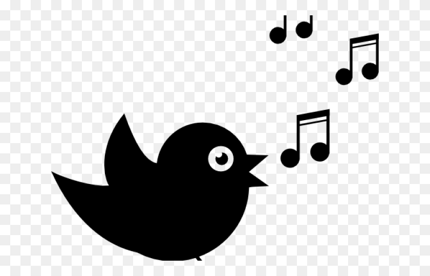 640x480 Songbird Clipart Free Singing Bird Two Birds Clipart Black And White, Gray, World Of Warcraft HD PNG Download