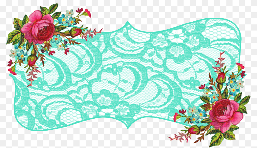 800x485 Sonho Doce Art Vintage Floral Flower Banner, Pattern, Plant, Rose, Floral Design Sticker PNG