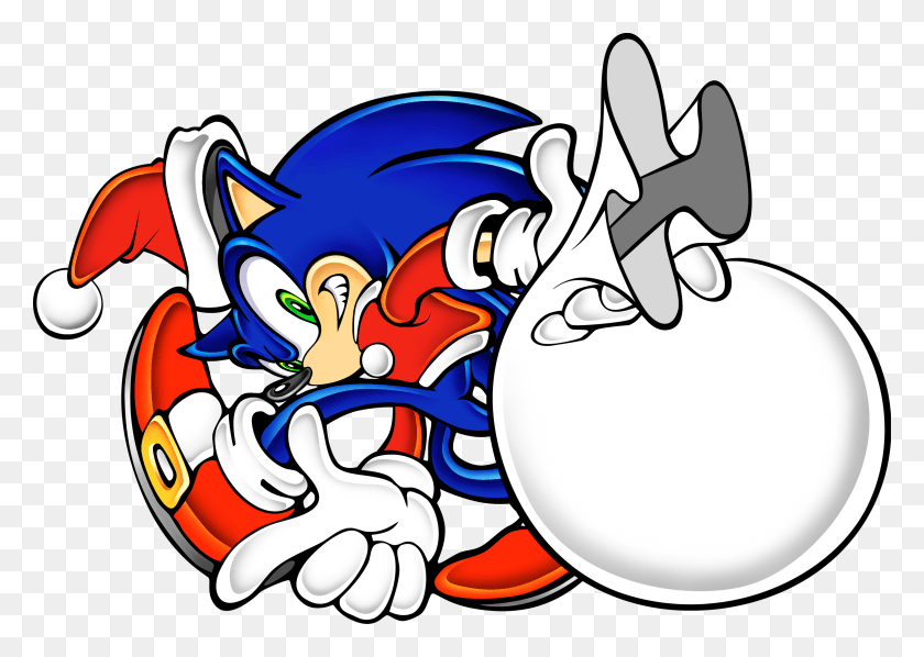 3211x2216 Sonic Adventure Xmas Signature Sonic The Hedgehog, Graphics, Outdoors HD PNG Download