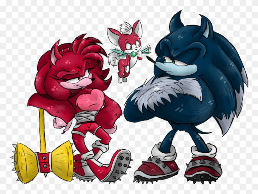 987x727 Sonic And Amy Sonic Boom Sonic Unleashed Sonic Fan Sonic X Amy, Helmet, Clothing, Apparel HD PNG Download