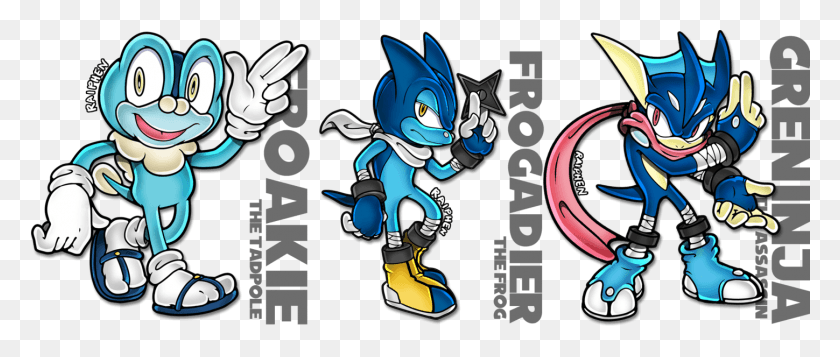 1449x552 Descargar Png / Sonic Y Greninja, Pokémon Como Personajes De Sonic, Gráficos, Ropa Hd Png
