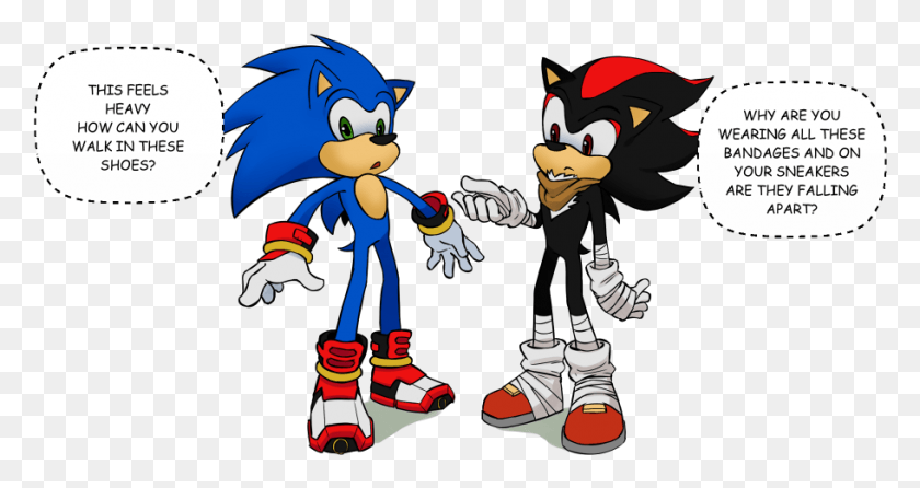 911x451 Sonic Boom And Shadow Boom Gear Swap Sonic The Hedgehog, Person, Human, Shoe HD PNG Download