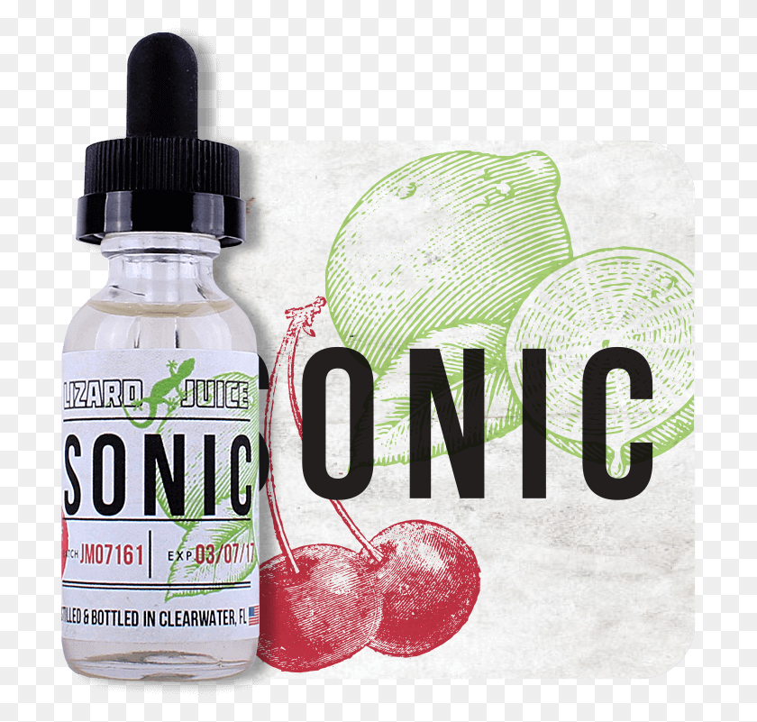 705x741 Sonic Cloud Chaser E Liquid From Lizard Juice Nic Salt Cherry, Bottle, Tin, Liquor HD PNG Download