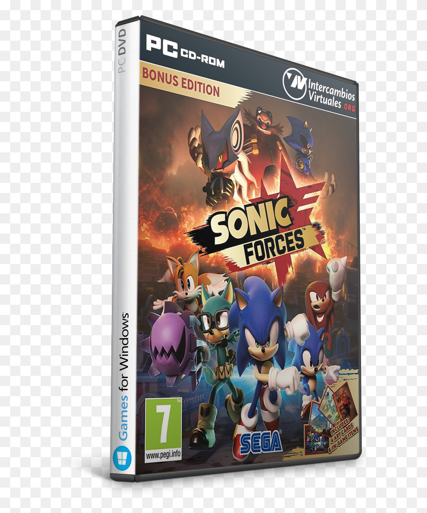 620x950 Descargar Png / Sonic Forces Cpy Chess Ultra Pc Cover, Angry Birds, Dvd, Disk Hd Png
