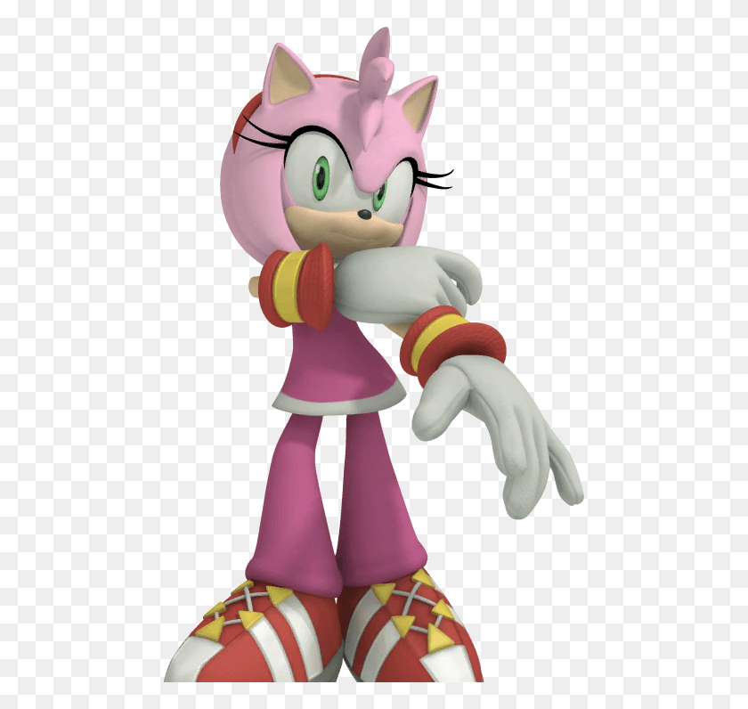 474x736 Sonic Free Riders Conversations Business Sonic Free Riders Amy Rose Pose, Costume, Toy, Figurine HD PNG Download