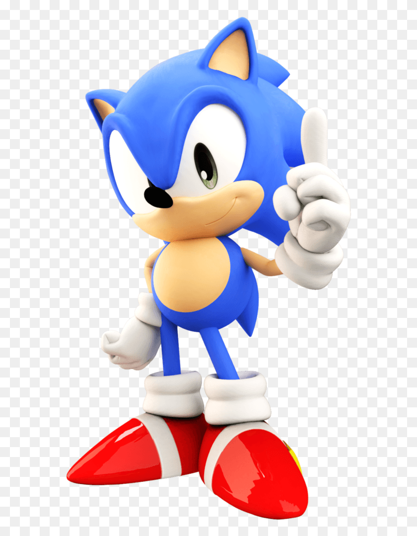 579x1019 Sonic Generations Classic Running Pictures Classic Sonic Running, Toy, Figurine, Hand HD PNG Download