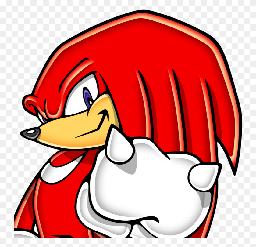 752x749 Sonic Knuckles, Knuckles The Echidna Iphone, Casco, Ropa, Ropa Hd Png