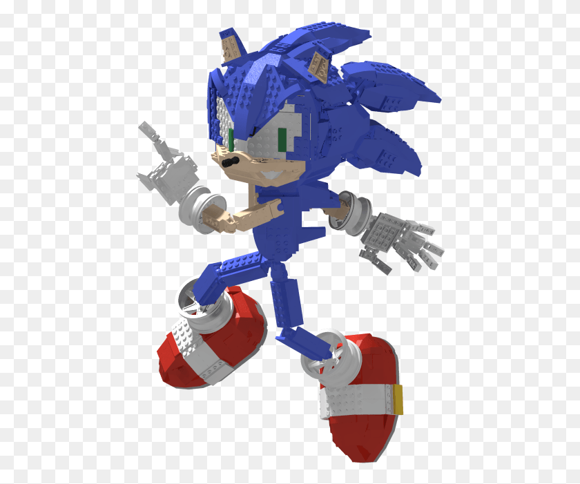 448x641 Sonic Lego, Toy, Robot HD PNG Download