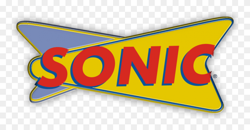 887x432 Sonic Logo Bevel Sonic Fast Food, Word, Text, Label HD PNG Download