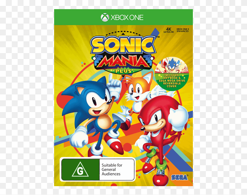 473x601 Sonic Mania Plus Sonic Mania Plus Xbox One, Супер Марио, Игрушка, Этикетка Hd Png Скачать