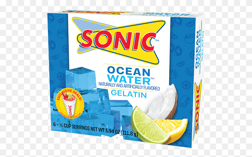 530x465 Sonic Ocean Water Желатин Sonic Jello, Лайм, Цитрусовые, Фрукты Png Скачать