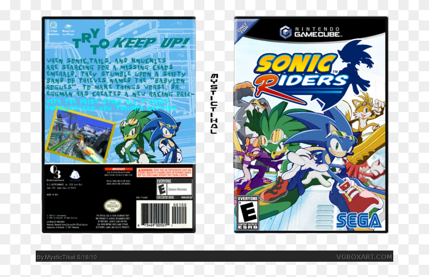 701x484 Descargar Png / Sonic Riders Box Art Cover Sonic Riders, Super Mario, Comics, Libro Hd Png