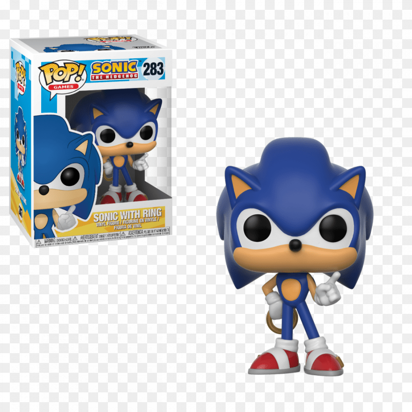 1201x1201 Sonic Ring 283 Funko Pop Funko Pop Games Sonic Sonic With Ring, Baby, Person Sticker PNG