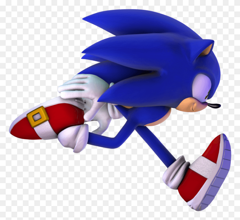 823x749 Sonic Running Sonic The Hedgehog, Toy, Hand, Pac Man HD PNG Download