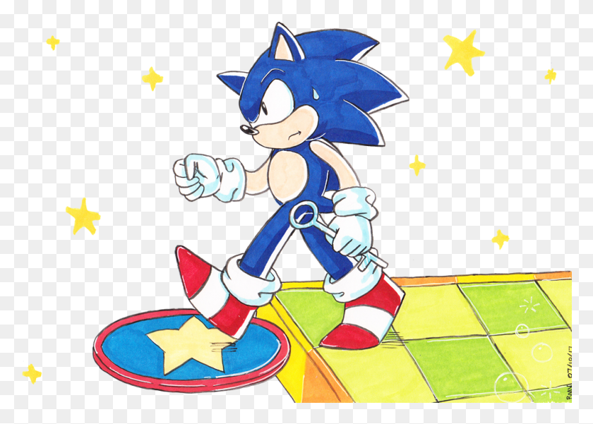1004x697 Sonic Slows Down Cartoon, Person, Human, People HD PNG Download